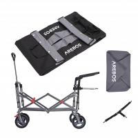 AREBOS Carro de Mano Premium con Toldo Plegable 100 Kg Negro/Gris - details 24