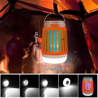 Lámpara Portátil LED Recargable Solar Con Repelente De Mosquitos Para Acampar Luz Exterior USB Para Pesca Hexenderismo Correr Trabajo Emergencias - details 4