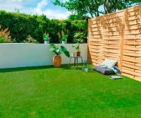 Cesped artificial terraza exterior  - rollo cesped artificial 2x0.5m 30mm de altura con alta densidad - calidad profesional - Hilo de hierba retardante de llama - details 1