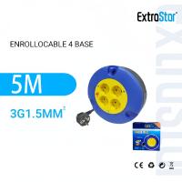 EXTRASTAR ENRROLLADOR ELÉCTRICO CABLE REEL 4 BASES , CHASIS Y BASE DE CONEXIONES EN PLÁSTICO PP 10M 5M - details 0