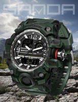 Reloj De Pulsera Militar SANDA Camuflaje Estilo G LED Digital Resistente Al Agua Deportivo Casual Para Hombres Con Función De Stop Watch Y Luz Lumínica - details 9