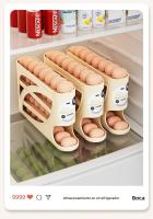 Organizador De Huevos Automático Dispensador De Huevos Para Nevera Rack De Almacenamiento De Plástico Para Encimera De Cocina Y Organizador De Puerta De Nevera - details 11
