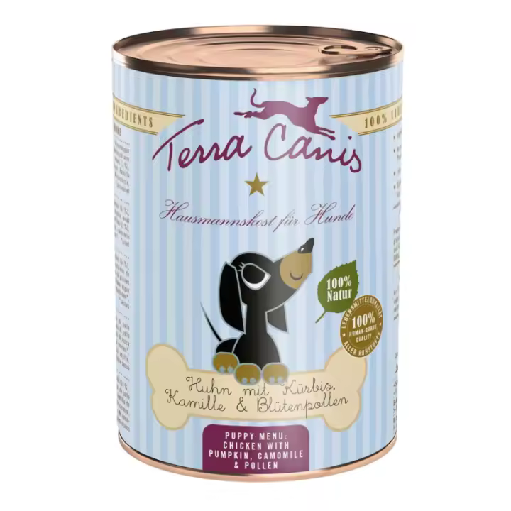 Terracanis TERRA CANIS PUPPY – Pollo con calabaza, con camomila y polen de flores - 1