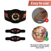 Cinturón De Tonificación Abdominal Entrenador De Músculos Masajeador De Cintura Recargable Equipo De Fitness Para Abdomen Y Brazos Material Compuesto Multi Tamaño - details 1