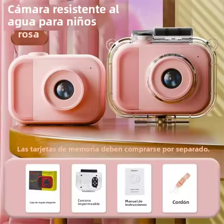 Cámara Infantil Impermeable HD Digital Para Fotografía Y Juegos De Video Regalo Ideal Para Viajes Y Vacaciones Cámara Miniatura Para Estudiantes - 1