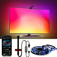 Tira De Luz LED RGBIC Para TV 55-85 Pulgadas Con Cámara Sensor Y Sync Musica Gaming Ambiente De Habitación Inteligente - details 0