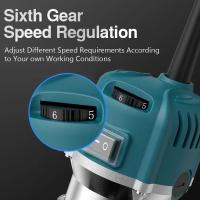 800W de alta potencia eléctrica fresadora de madera 33000 RPM para trabajar la madera de talla y recorte de la máquina de 6 velocidades de control de velocidad de grabado herramienta de fresado (Gabinete / Artesanía / Procesamiento de tablero de plástico) - details 2