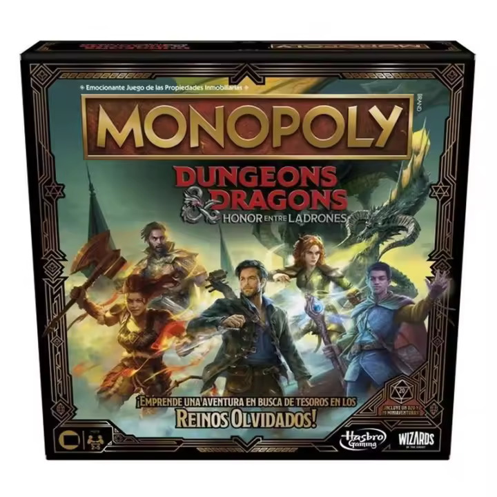 Juego de mesa Monopoly Dungeons & Dragons Honor entre Ladrones - 1