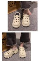 Sandalias De Playa Para Mujer Moda Verano Plataforma Alta Antideslizante Resistentes Al Desgaste Tacón Alto Zapatillas De Jardín - details 15