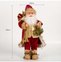 Figura De Santa Claus De Navidad Muñeco De Peluche Hecho a Mano Con Bolsa De Regalos Adornos Para El Hogar Y Decoraciones De Fiesta De Navidad - details 7