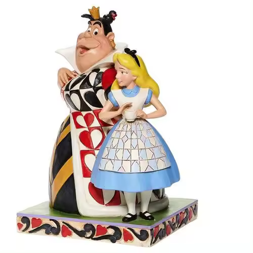Figura enesco disney alicia en el pais de las maravillas alicia & reina de corazones - 1
