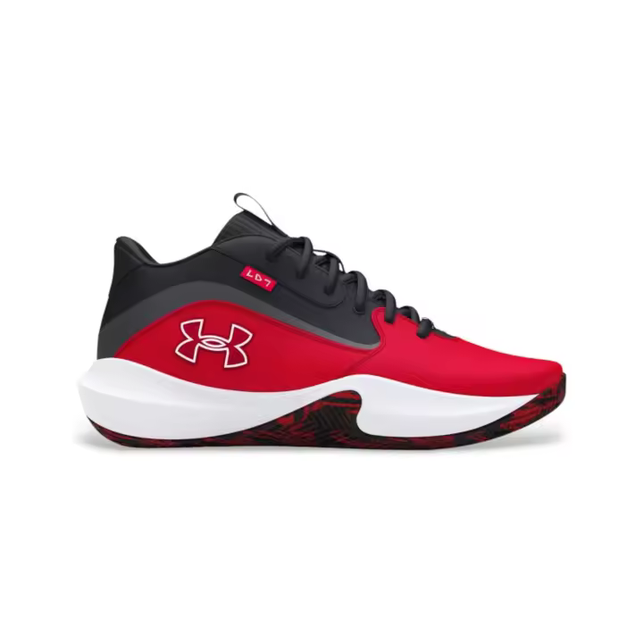 Under Armour | Zapatillas de baloncesto de piel Lockdown 7 rojo - 1
