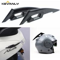 1par De Alas Dinámicas Para Motocicleta Pegatinas Aerodinámicas Accesorios De Winglet Negro Carbono Antes Del Faros - details 0