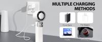 Mini Ventilador Turbo Recargable USB - 5000mAh, Control de 199 Velocidades, Operación Silenciosa, Aire Fresco Instantáneo, Ideal para Viajes/Trabajo/Actividades Outdoor (Blanco, Portátil) - details 5