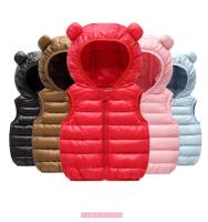 Chaleco De Plumas Para Bebés Niños Y Niñas Con Orejas Vestido Cálido De Algodón Para Otoño E Invierno Ropa Infantil Con Capucha Tipo Casual - details 1