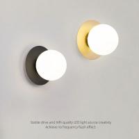 Lámpara De Pared Minimalista Nórdica Y Lujo Para Dormitorio Y Sala De Estar Iluminación Para Pasillo Y Escaleras Estilo Moderno Metal Negro Y Oro - details 2