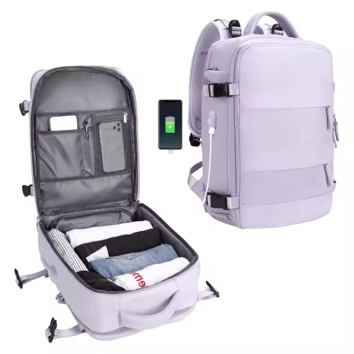 Mochila de Viaje para Cabina de Avión 45x36x20 para Vueling, EasyJet, Ryanair  Equipaje de Mano Impermeable y Espaciosa con Compartimento para Zapatos y Puerto USB  Mochila Antirrobo Multifuncional para Viajes y Escapadas ( 2210-003 1288 FLASH 2350) - 1