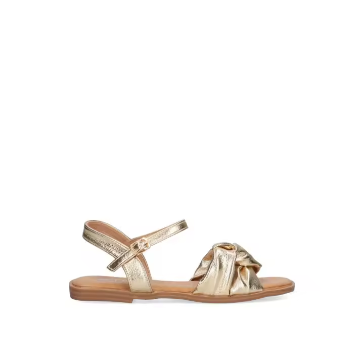 SANDALIA PLANA ETIKA SAVINOSA 10023 MUJER, ORO - 1
