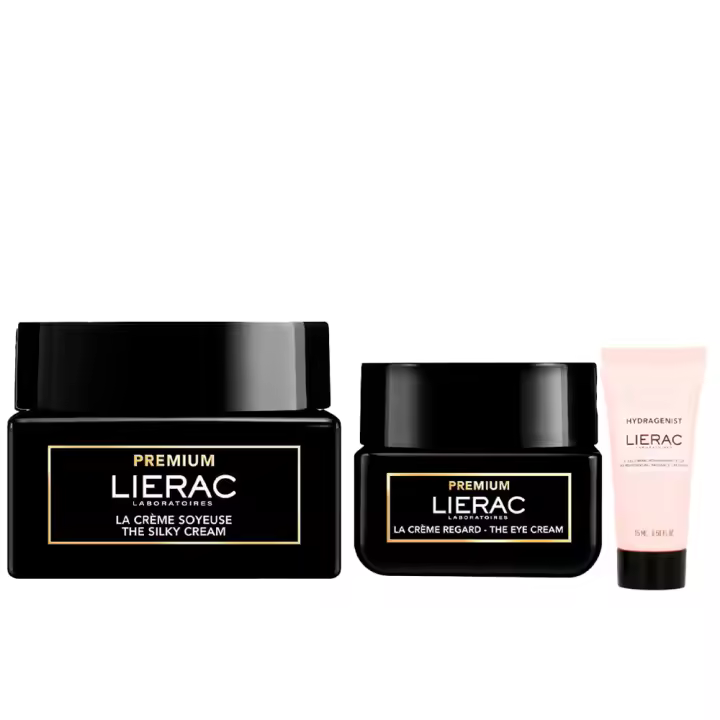 Rutina Lierac Premium Crema Sedosa Ligera Piel Normal-Mixta Antiedad 50 ml + Lierac Premium Yeux Tratamiento Contorno De Ojos Antiedad 20 ml + Regalo Regalo Hydragenist Gel Crema 15 ml Pack - 1
