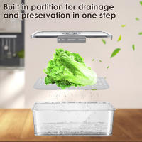 Caja De Almacenamiento Para Pan De Grado Alimenticio Con Registro De Tiempo De Cierre Caja De Alimentos Para Sandías Verduras Frutas Estilo Moderno Material PET - details 3