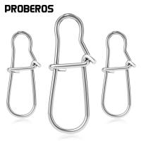PROBEROS 30Pcs/lot Pinzas De Pesca De Acero Inoxidable Con Reforzamiento Herramientas De Pesca Conector Fuerte Accesorios De Ancilota - details 1