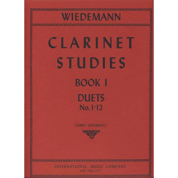 WIEDEMANN L.-Estudios Teoricos y Practicos Vol.1: nº 1 al 12 para 2 Clarinetes (Kirkbride) - 1