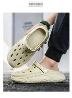 Zapatillas De Hombre Para El Jardín Y La Playa Zapatos De Comodidad Con Suela Gruesa Sandalias De Casa Exterior Clogs EVA Medio Tacón Estilo Sólido - details 7