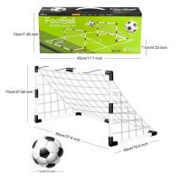 Puerta De Fútbol Para Niños Juguetes Deportivos Plegables Con Bomba Y Bola Meta Portátil De Fútbol Para Entrenamiento Al Aire Libre - details 8