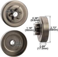 Kit De E-Clip Y Ranura Para Engranaje De Disco De Embrague 3/8 Pulgada 6D Para Motosierra STIHL 017 018 021 023 025 MS170 MS180 MS210 MS230 MS250 - details 1