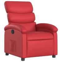 vidaXL Sillón reclinable de cuero sintético Negro, Crema, Marrón Sillon Dormitorio Sillon Comodos Silla Relax Sillón Sofá - details 2