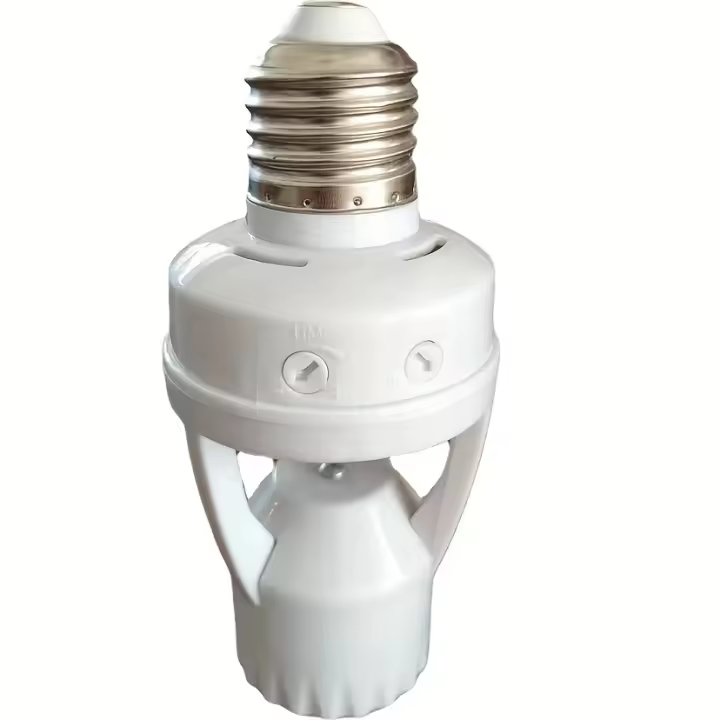 Soporte De Bombilla Inteligente Con Sensor De Movimiento E27 Adaptador De Sensor PIR Base De Lámpara Convertidor De Interruptor Automático LED AC 110V 220V - 1