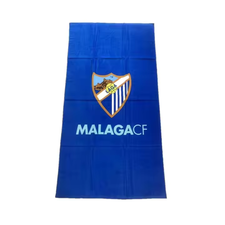 Toalla de Playa, piscina o baño Málaga Club de Fútbol 170X90 cm. 100% Algodón - Asditex Malaga - 1