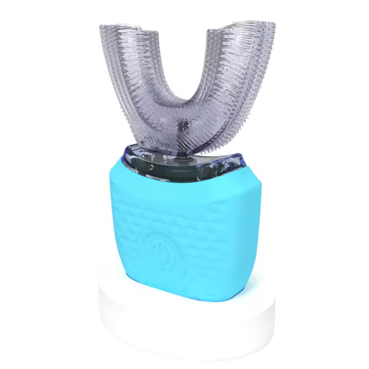 Cepillo De Dientes Eléctrico U-Shaped Blanqueamiento De Dientes Dispositivo Dental Ultrasonido Silicón Automático 360 Grados - 1