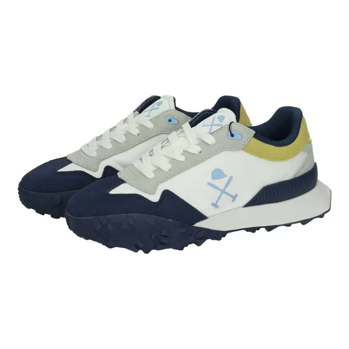 Deportivos marca HARPER & NEYER para hombre en color azul. Zapatillas hombre Harper&Neyer CarCross azul con diseño urbano y suela dentada de gran tracción - 1