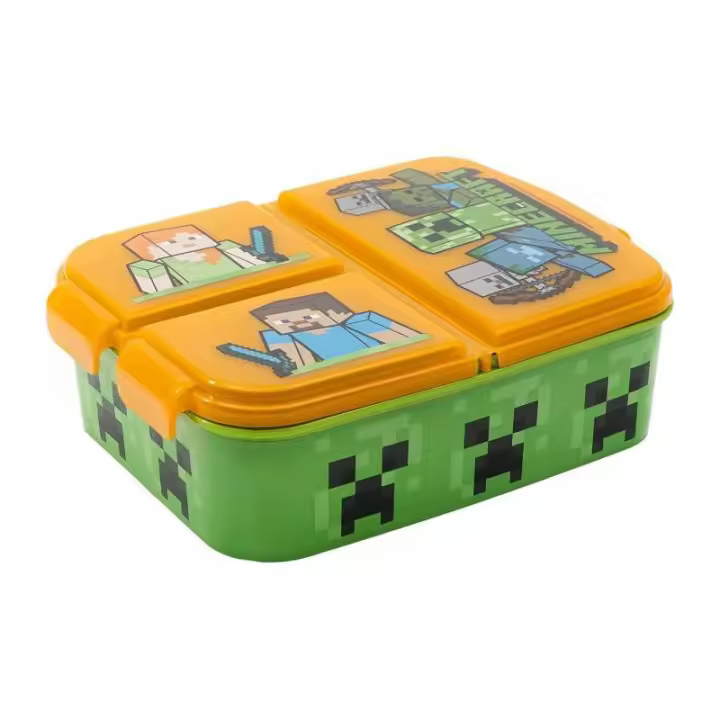 SANDWICHERA MULTIPLE CON 3 COMPARTIMENTOS MINECRAFT DE STOR - 1