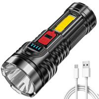 Linterna Portátil Recargable LED Potente IPX4 Impermeable 4 Modos 500LM Iluminación Exterior Para Senderismo Escalada Emergencia - details 7