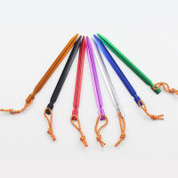 Piquetes De Tenda De Aluminio 18cm Con Cuerda Reflectante Para Acampar Y Senderismo Accesorios De Tenda Para Exteriores - details 8