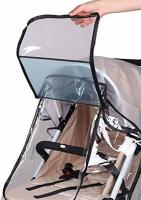Cubierta transparente para la lluvia del cochecito, protector Universal impermeable para cochecito de bebé, cubierta para la lluvia - details 4