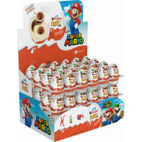 Kinder Joy Mario Bros - Bandeja con 24 huevos con crema de leche y cacao y 2 bolitas de chocolate - Contiene un juguete en el interior - details 0