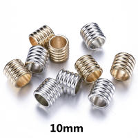 iYOE 50pcs Cuentas De Espaciador De Plástico Con Orificio Grande En Forma Geométrica Y Estampado De Cilindro Para Hacer Pulseras Y Joyería - details 10