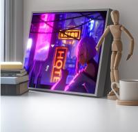 Lámpara De Noche LED Neón Edgerunners Anime Cyberpunk Con Efecto 3D Decoración De Habitación Para Otaku Gamers Luz De Mesa Con 3 Colores Frío Calido Neutro Tamaño 30cm - details 4