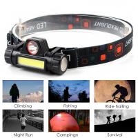 Linterna Frontal LED Recargable Para Pesca Y Camping Con Luz De Trabajo XPE COB 2 Modos De Iluminación Y Imán En La Cola Desmontable Impermeable 5W - details 11