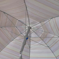 AKTIVE, Sombrilla playa antiviento, Marinera, 210 cm, Protección UV50, Mástil acero, Inclinable y regulable en altura, Tejido poliéster Oxford, Sombrilla para la playa, Sombrillas grandes, Sombrilla playa grande - details 5