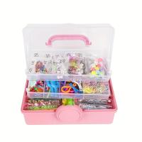 Juego De Joyería Arcoíris Tejido En Tres Capas Para Crear Pulseras Collares Accesorios Para Cabello Y Fundas De Móvil Kit De Manualidades Para Niñas - details 5