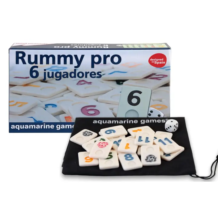 Rummy pro 6 jugadores Aquamarine games DO-001. - 1
