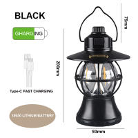 Lámpara De Camping Retro Impermeable Con Iluminación USB Tipo-C Luz De Inspección Portátil Para Pesca Y Exterior Regulable Sin Pasos - details 1