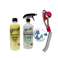 ECOJIN INTENSE AMARILLO CITRICO MARSELLA Original + Difusor + Cepillo de Juntas – Aroma Floral a Flores Blancas y Talco para Limpieza Multiusos Biodegradable PRODUCTO ORIGINAL DE LABONCLER - details 0
