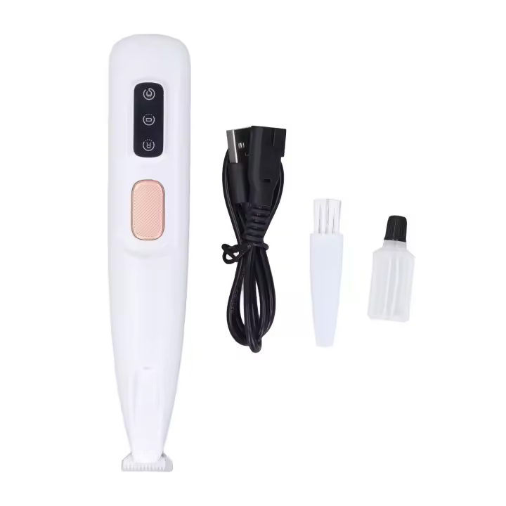 Afeitadora De Patas Para Perros Con Luz LED Recargable Bajo Ruido Eficiente Afeitadora Eléctrica Para Mascotas Tipo De Peluca Para Perros - 1