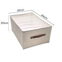 Cajas de Almacenamiento para Ropa en Armario con Asas Resistentes (Beis, 1 Unidad) - Allpercom - details 2