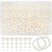 Kit De Perlas Acrílicas Para La Creación De Joyas 1890pcs Con Caja Regalo Para Pulseras De Encanto Y Collares DIY Tamaños 4mm 6mm 8mm 10mm - details 0